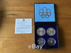 1976 Canada Montreal Olympics Silver 4-Coin Set-Series I Below spot price