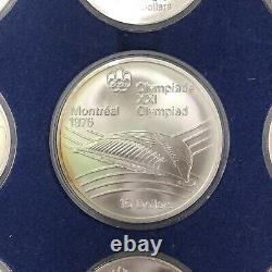 1976 Canada Montreal Olympics Silver $5 $10 Coin Complete 28 Coin Set OMP