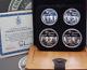 1976 Canada Olympic Body Contact Silver Proof (4 Coin) Set Series Vi Case & Coa