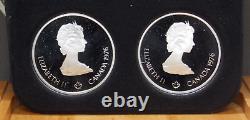 1976 Canada Olympic BODY CONTACT Silver PROOF (4 Coin) Set SERIES VI Case & COA