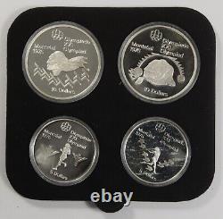 1976 Canada Olympic Games Complete 28 Silver Proof Coin Set 30.24 Troy Oz