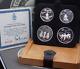 1976 Canada Olympic Sports. 925 Silver Proof (4 Coin) Set Series Iii Case & Coa