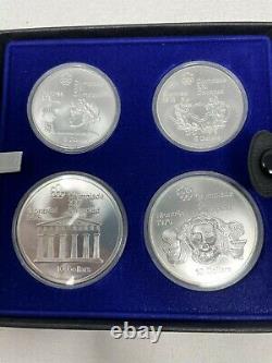 1976 Canada Olympic Silver 4 Coin Set 4.32 oz