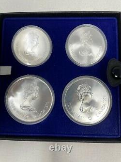 1976 Canada Olympic Silver 4 Coin Set 4.32 oz