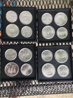 1976 Canada Olympic Silver Coin Full Set XXI Olympiad 14 ea. $5 & $10 Coins