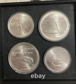 1976 Canada Olympic Silver Coin Set XXI Olympiad 28 $5 and $10 Coins