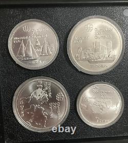 1976 Canada Olympic Silver Coin Set XXI Olympiad 28 $5 and $10 Coins