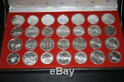 1976 Canada Olympic Sterling Silver 28 Coin Set