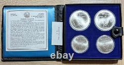 1976 Canada Olympics Complete 7 Sets 14 x $5 14 x $10 Sterling Silver 28 Coins