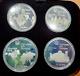 1976 Canada Proof 4 Coin Olympic Set 925 Silver Ogp & Coa