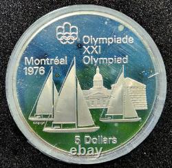 1976 Canada Proof 4 Coin Olympic Set 925 Silver OGP & COA