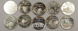 1976 Canada Proof Silver 10 Dollar Coins Montreal Olympics 14.5 Oz Of Silver
