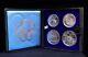 1976 Canadian Montreal Olympic 4 Coin Set Ogp, Sterling Silver Series 2 Motifs