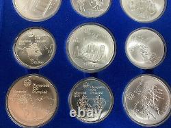 1976 Canadian Montreal Olympic Coin Set Silver 28 Coins Orig. Case Unc