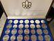 1976 Canadian Montreal Olympic Games 28.925 Silver Coin Set In Original Box