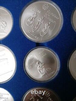 1976 Canadian Montreal Olympic Games 28.925 Silver Coin Set in Original Box