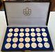 1976 Canadian Montreal Olympic Games 28 Silver Coin Set In Original Box
