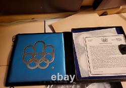 1976 Canadian Montreal Olympic Games 28 Silver Coin Set in Original Boxes Papers