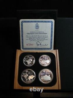 1976 Canadian Montreal Olympic Games 4 coin set (Series 1) with COA Silver