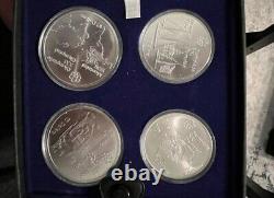 1976 Canadian Olympic Games Montreal 28 Silver Coin Set with Certificates
