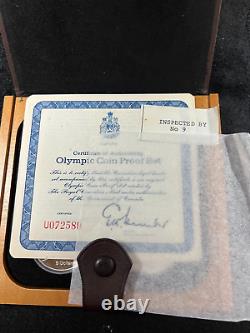 1976 Canadian Olympic Proof Silver Coins Set of 4 ($10x2, $5x2) (1832)