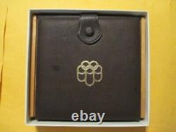 1976 Canadian Olympic Silver Coin Set #2 In the original wood/ leather box withCOA