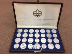 1976 Canadian Olympic Silver Coin Set With Case