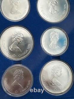 1976 Canadian Olympic Silver Coin Set containing 28 coins