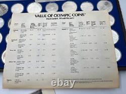 1976 Canadian Olympics Silver Coin Set Complete-uncirculated-orig. Case