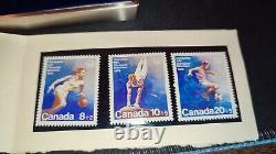 1976 JM Canada Olympics Johnson Matthey Mallory 1.5 oz Silver Stamp Toned Set