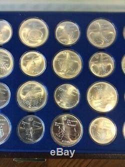 1976 MONTREAL OLYMPIC Uncirculated SET 28 Sterling Silver $5 & $10 Coins
