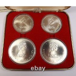 1976 Montreal CANADA Silver Olympic Games 4 Coin Commemorative Set 42808C