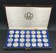 1976 Montreal Canada Olympic Games 28 Sterling Silver Coin Set $5 & $10 Withcase