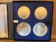 1976 Montreal, Canada Olympic Series Vii Silver Coin Set Two Each $5 & $10 Coins
