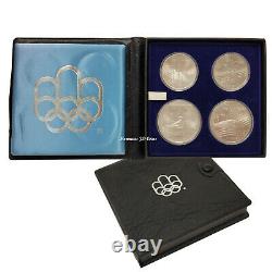 1976 Montreal Olympic 1976 Silver 4 Coin Set Series VII Original Mint RCM Issue