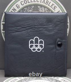 1976 Montreal Olympic BODY CONTACT Silver 4 Coin Set. 925 SERIES VI Case & COA