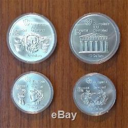 1976 Montreal Olympic COMPLETE Silver Coin Set (PROOF UNCIRCULATED IN CAPSULES)