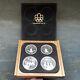 1976 Montreal Olympic Canadian Silver 4 Coin Set, Series Iii, With Case