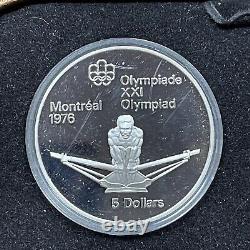 1976 Montreal Olympic Canadian Silver 4 Coin Set, Series III, with Case