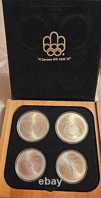 1976 Montreal Olympic Games Commerative Coin Set Of 4 (4.32oz) Silver