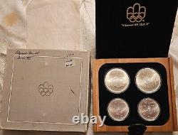 1976 Montreal Olympic Games Commerative Coin Set Of 4 (4.32oz) Silver