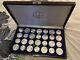 1976 Montreal Olympic Games Silver Coin Set 28 Pieces Original Box+key