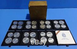 1976 Montreal Olympic Games Sterling Silver Coin Set
