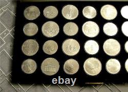 1976 Montreal Olympic Games Sterling Silver Coin set BU Box 30.24 Troy Oz Pure