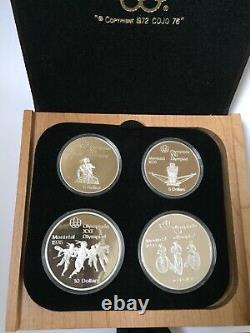 1976 Montreal Olympic SILVER PROOF Coin Set