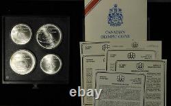 1976 Montreal Olympic Silver Coin Set Complete with COA's 30+ Oz. OTQ0188/JCLN