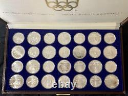 1976 Montreal Olympics 28 Coin Set, 30.352 Troy oz Of Pure Silver Uncirculated