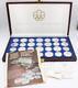 1976 Montreal Olympics 28-silver Coin Complete Set Case/key Coas Choice Unc