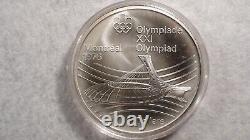 1976 Montreal Olympics Silver 28 Coin Set Includes Display & Shipping Box