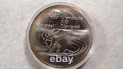 1976 Montreal Olympics Silver 28 Coin Set Includes Display & Shipping Box